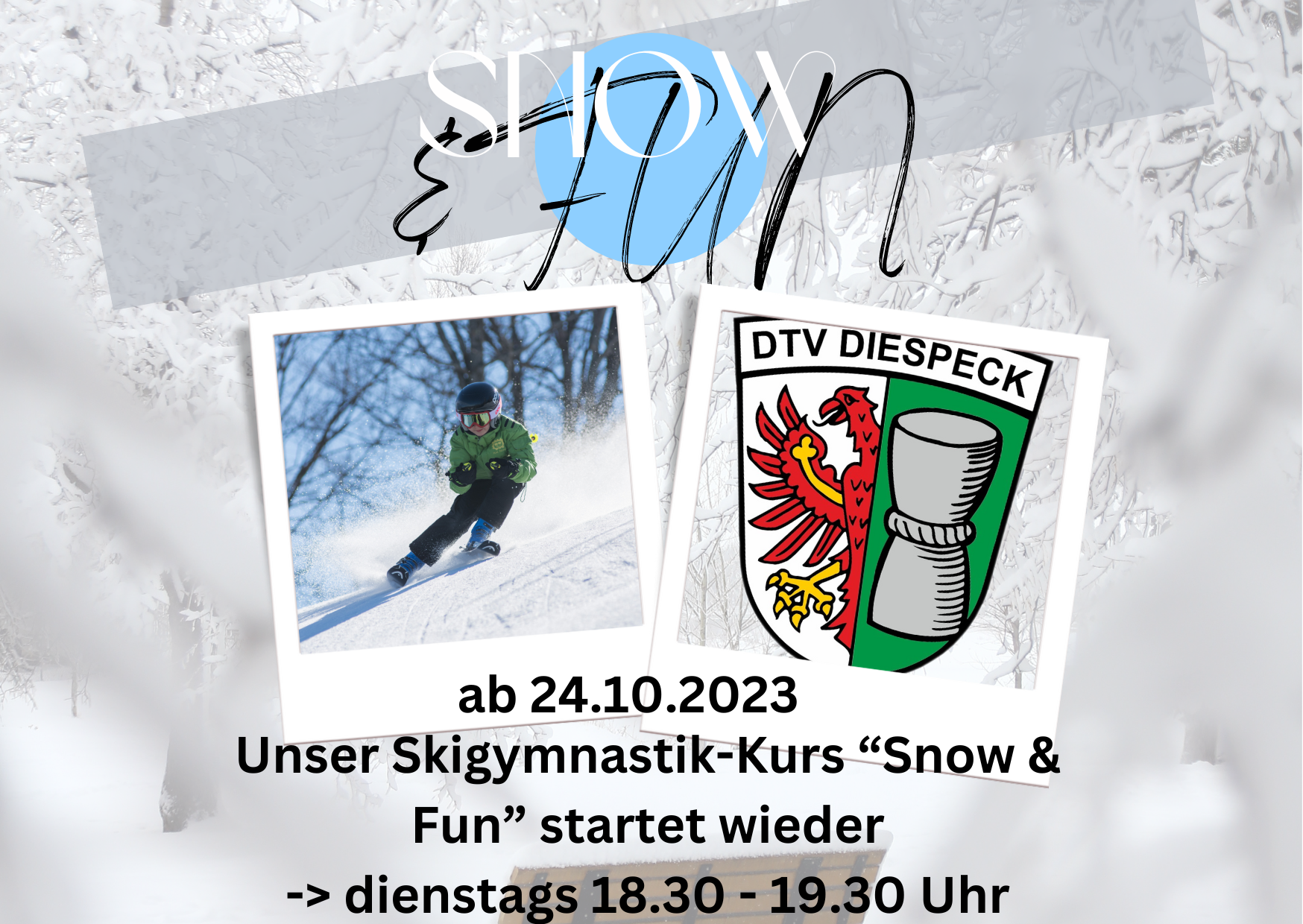 Read more about the article DTV-Skigymnastik  -Snow & Fun-  dienstags um 18:30 Uhr